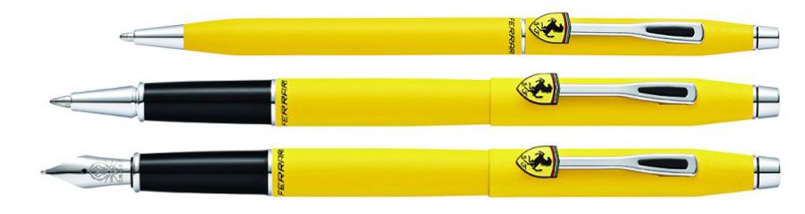 Cross Classic Century Collection for Scuderia Ferrari Matte Modena Yellow Lacquer Rollerball Pen 