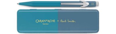 Caran d'Ache 849 PAUL SMITH Cyan Blue & Steel Blue Ballpoint Pen - Limited Edition