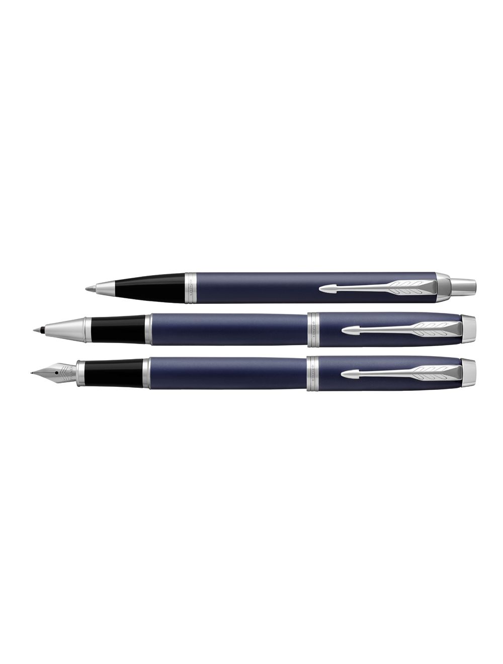 Parker Pen IM Dark Blue Gloss CT Ballpoint New Old Stock Made in UK 